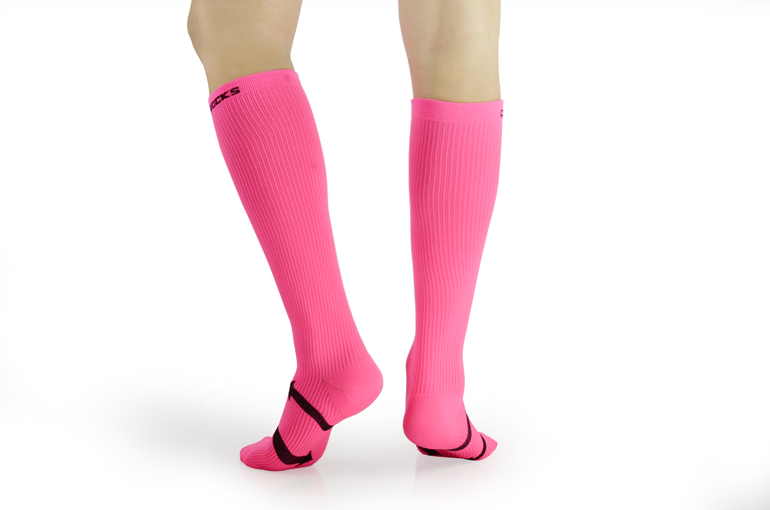 Graduated Compression Socks Women & Men Black & Green & Pink & Grey